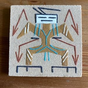 Vintage Navajo Sand Painting Art